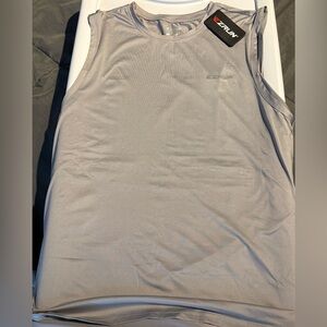 Men's EZRun Gray Sleeveless  Athletic Top